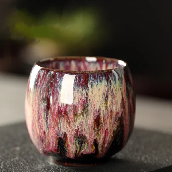 KimKiln【窯變萬彩】中國風釉下彩多功茶杯 - 12色組茶席百搭 - 图片 3