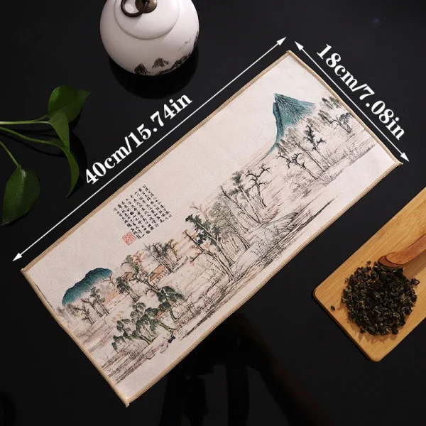 KimKiln中式刺繡山水茶席 - 图片 6