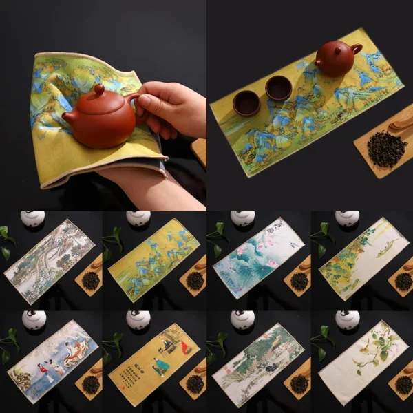 KimKiln中式刺繡山水茶席