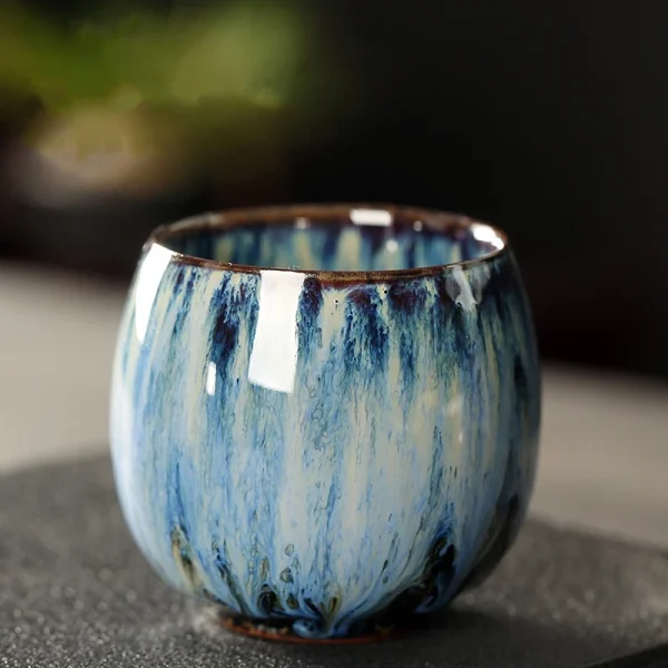 KimKiln【窯變萬彩】中國風釉下彩多功茶杯 - 12色組茶席百搭 - 图片 4