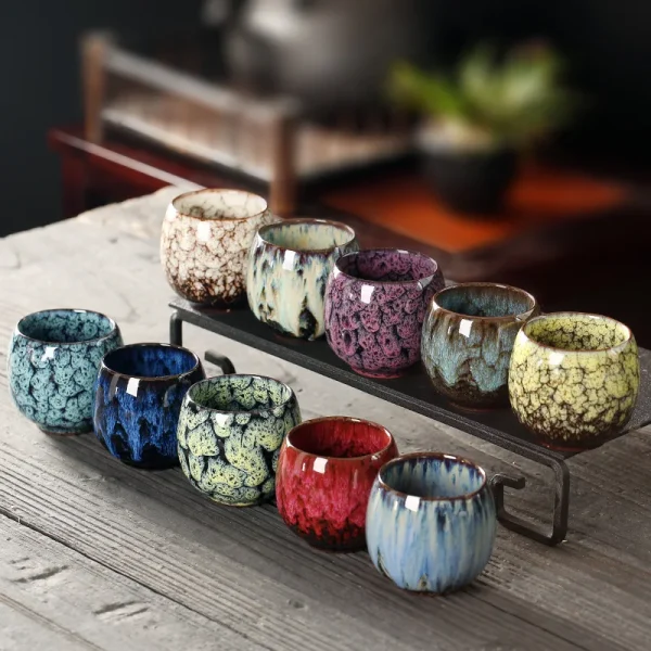 KimKiln【窯變萬彩】中國風釉下彩多功茶杯 - 12色組茶席百搭 - 图片 2