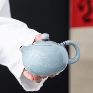 KimKiln 哥窯冰裂釉匠造茶器 - 中式傳統手作開片陶瓷茶壺
