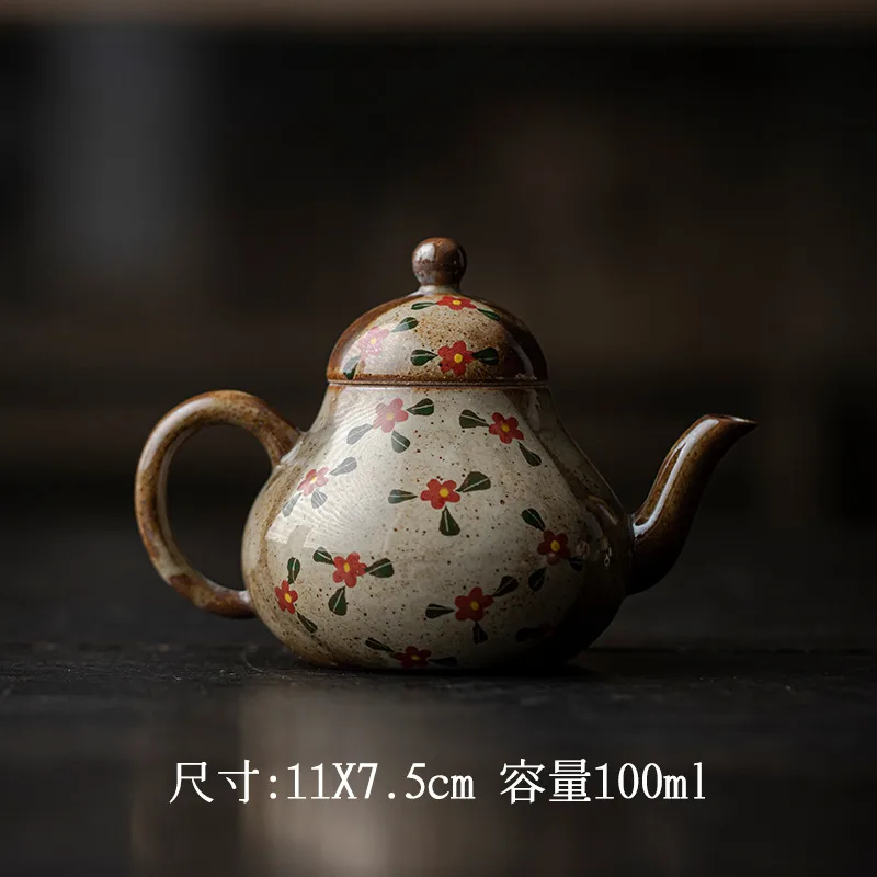 手绘小红花—无忧壶