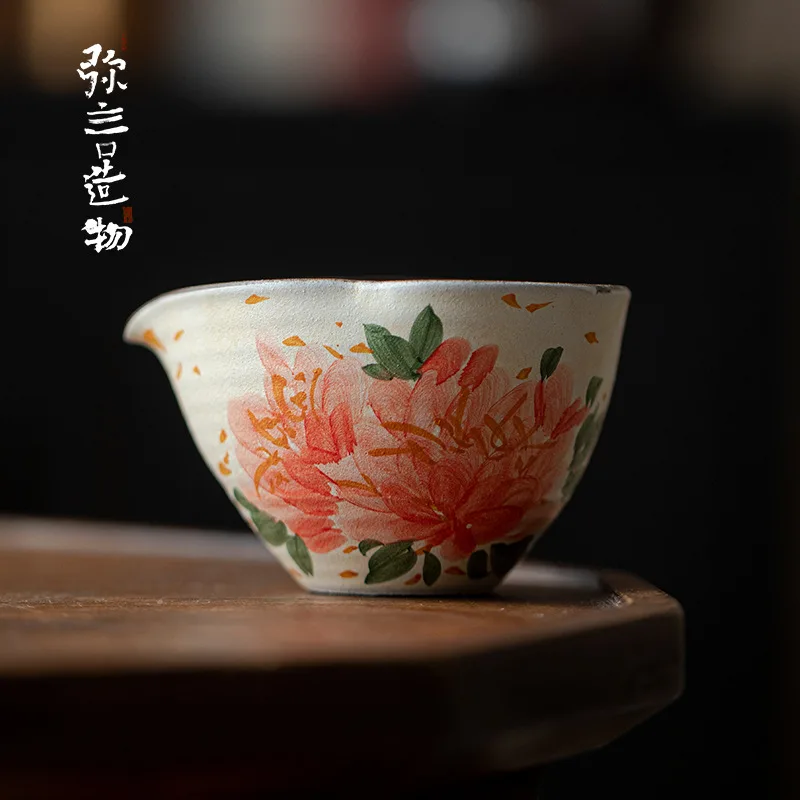 粉引—绮彩牡丹—葫芦公道杯