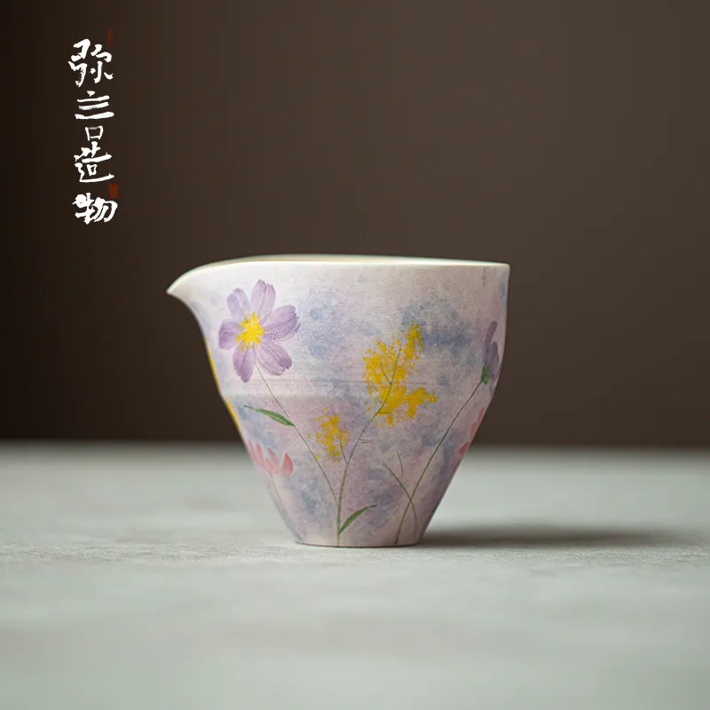 油画紫—花繁路野—手拉公杯