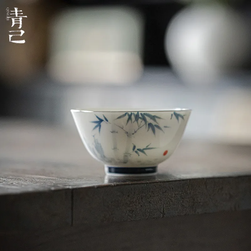 青己-玉瓷-斑竹枝-书怀主人杯