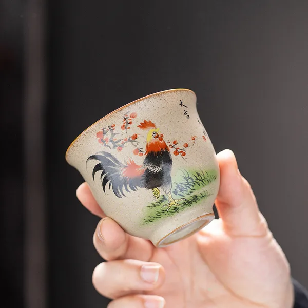 Kimkiln 中國風手繪公鸡茶杯 - 图片 4