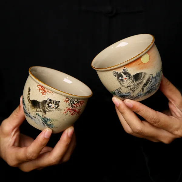 Kimkiln 中國風手繪猫缸杯 - 图片 3