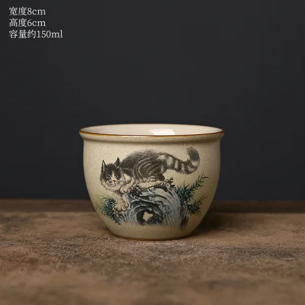 Kimkiln 中國風手繪猫缸杯 - 图片 5