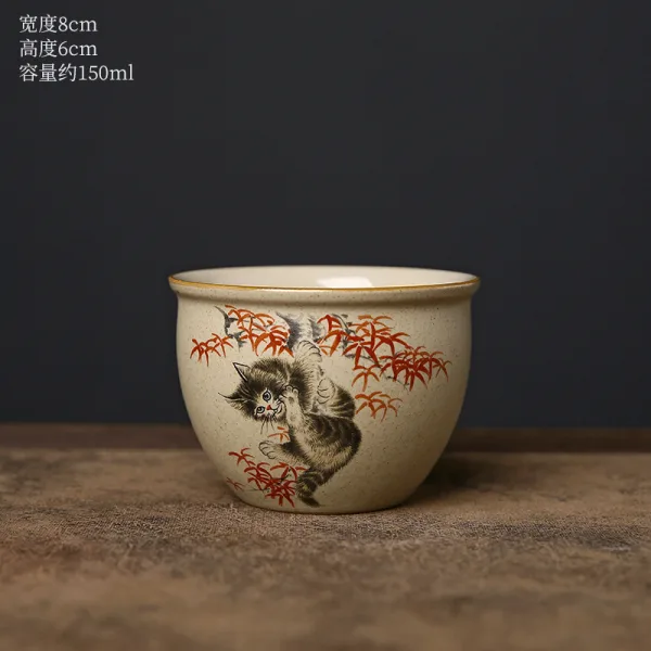 Kimkiln 中國風手繪猫缸杯 - 图片 6