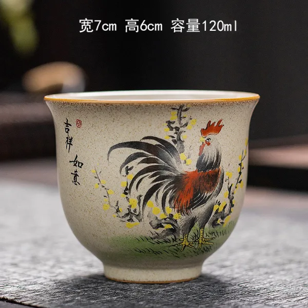 Kimkiln 中國風手繪公鸡茶杯 - 图片 9